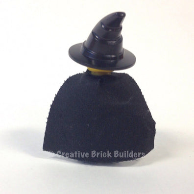 LEGO Minifigure-Harry Potter, Hogwarts Torso, Light Gray Legs, Black Wizard Hat, Black Cape with Stars-Harry Potter / Sorcerer's Stone-HP035-Creative Brick Builders